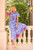 Eloise Dress - Cobalt Jardin